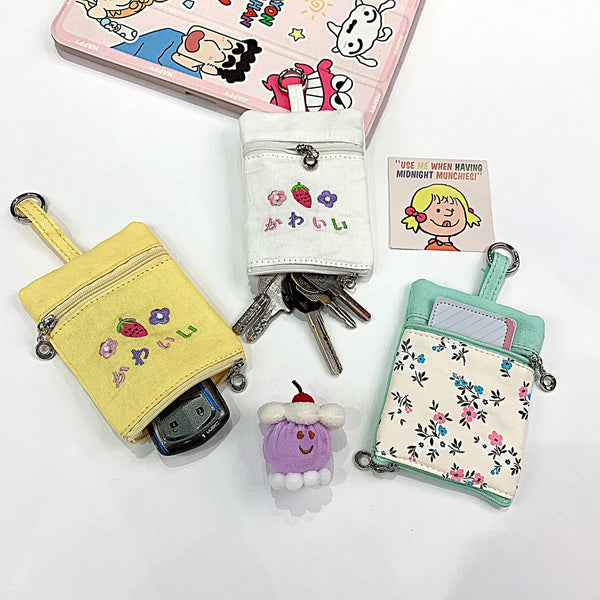 Canvas Flower Key Holder