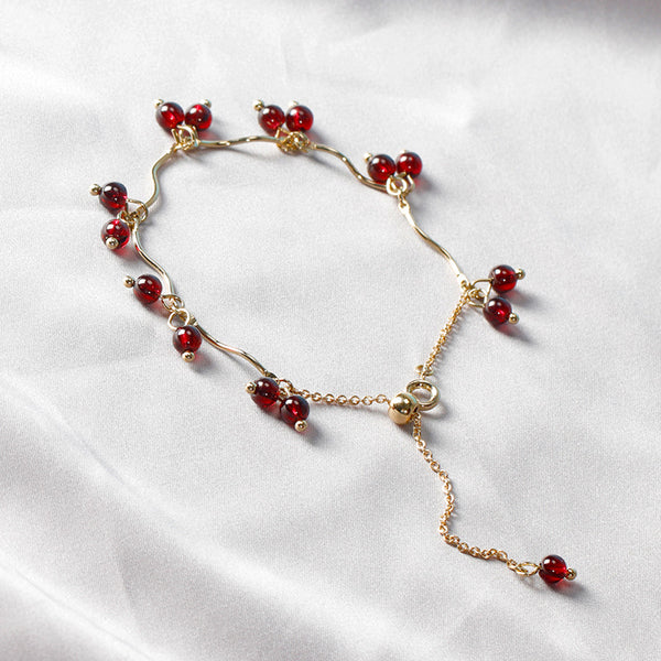Cherry Garnet Bracelet