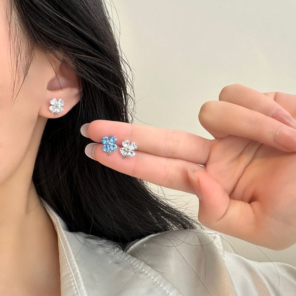 Clover Blue Studs