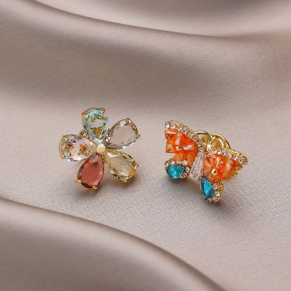 Crystal Flower Pin
