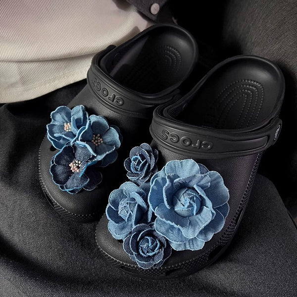 Denim Shoe Charms