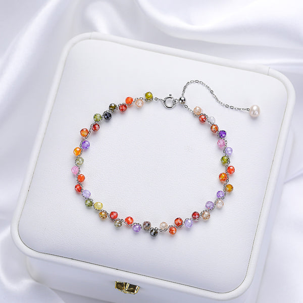 Faceted Rainbow Bracelet