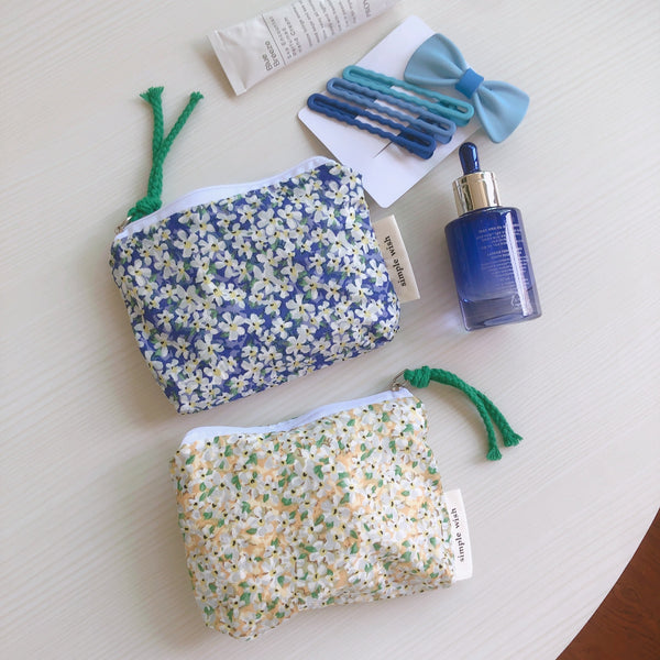 Floral Zipper Pouch