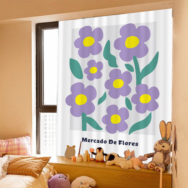 Floral Curtain Panel