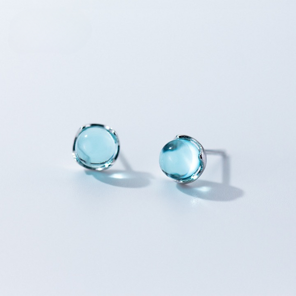 Gemstone Blue Earrings