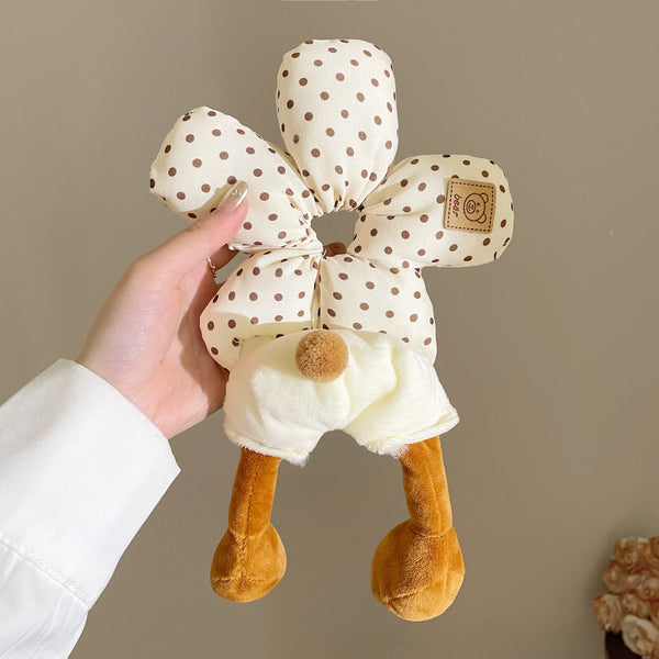 Flower Plush Scrunchie