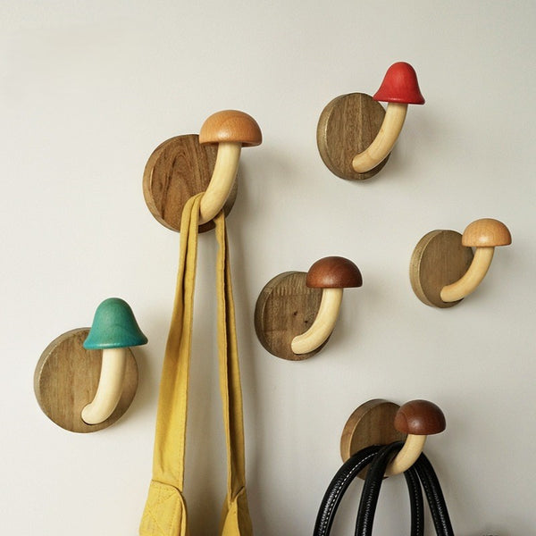 Mushroom Wall Hooks