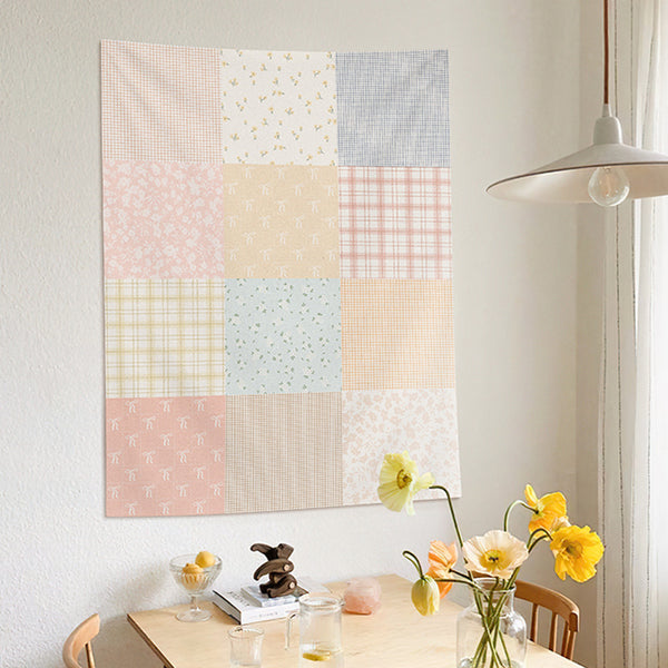 Plush Grid Tapestry