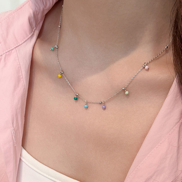 Rainbow Bead Necklace