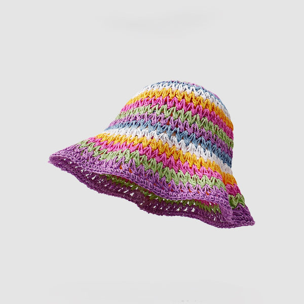 Rainbow Straw Hat