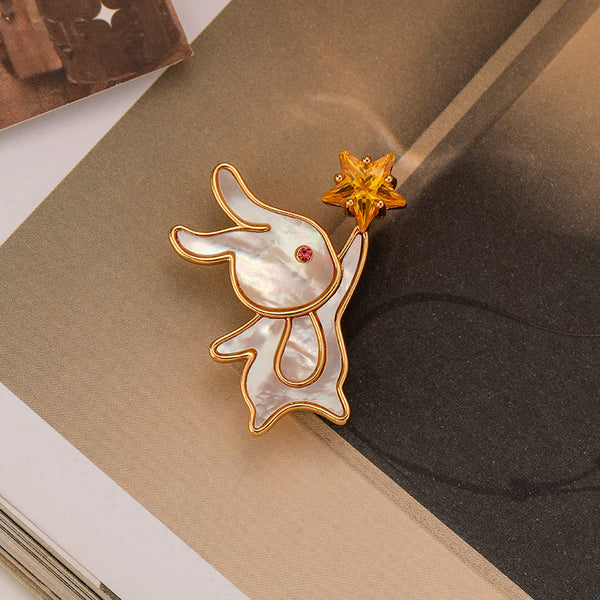 Shell Bunny Pin