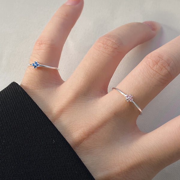 Silver Floral Ring