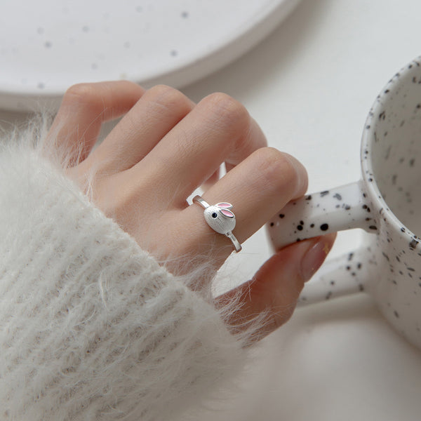 Silver Rabbit Ring