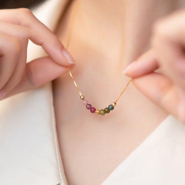 Tourmaline Round Necklace
