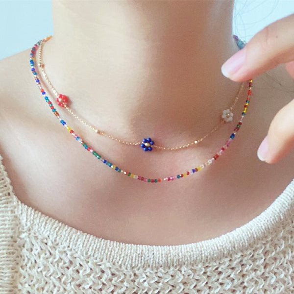 Flower Charm Necklace